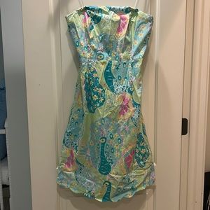 Lilly Pulitzer strapless dress, size 10